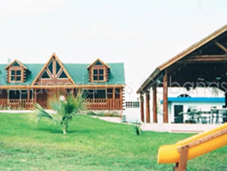 Cabaña con palapa en medida especial