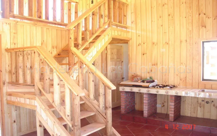 Forros interiores, madera chilena. Colocación vertical