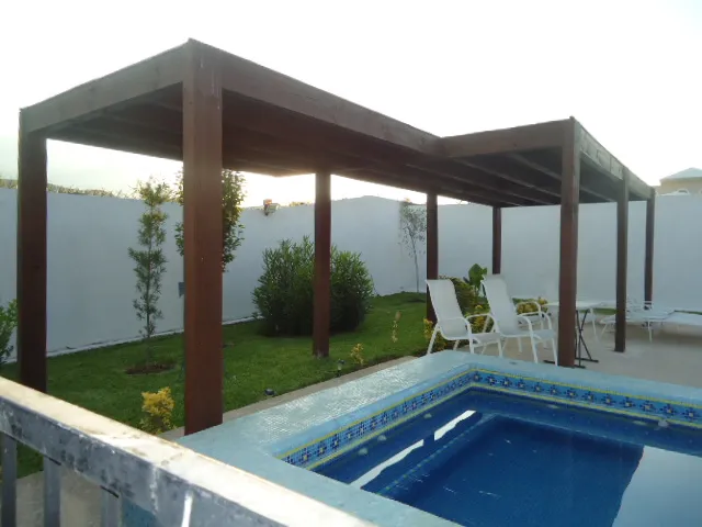 Pergolas con carrizo