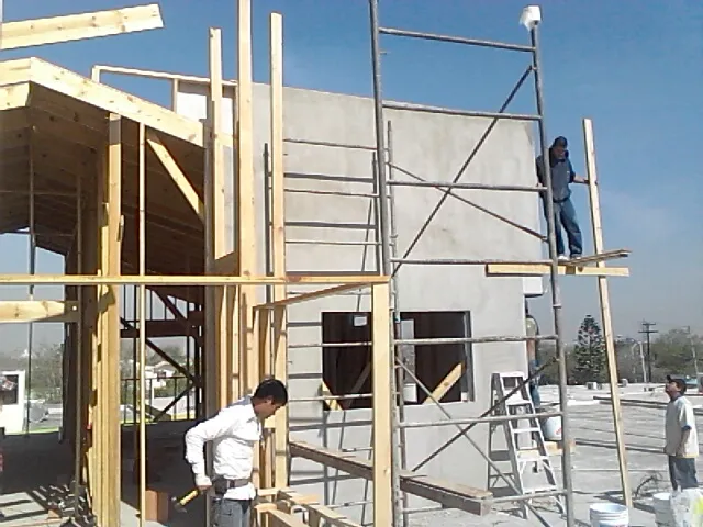 Casa en estructura de madera y forro con durock